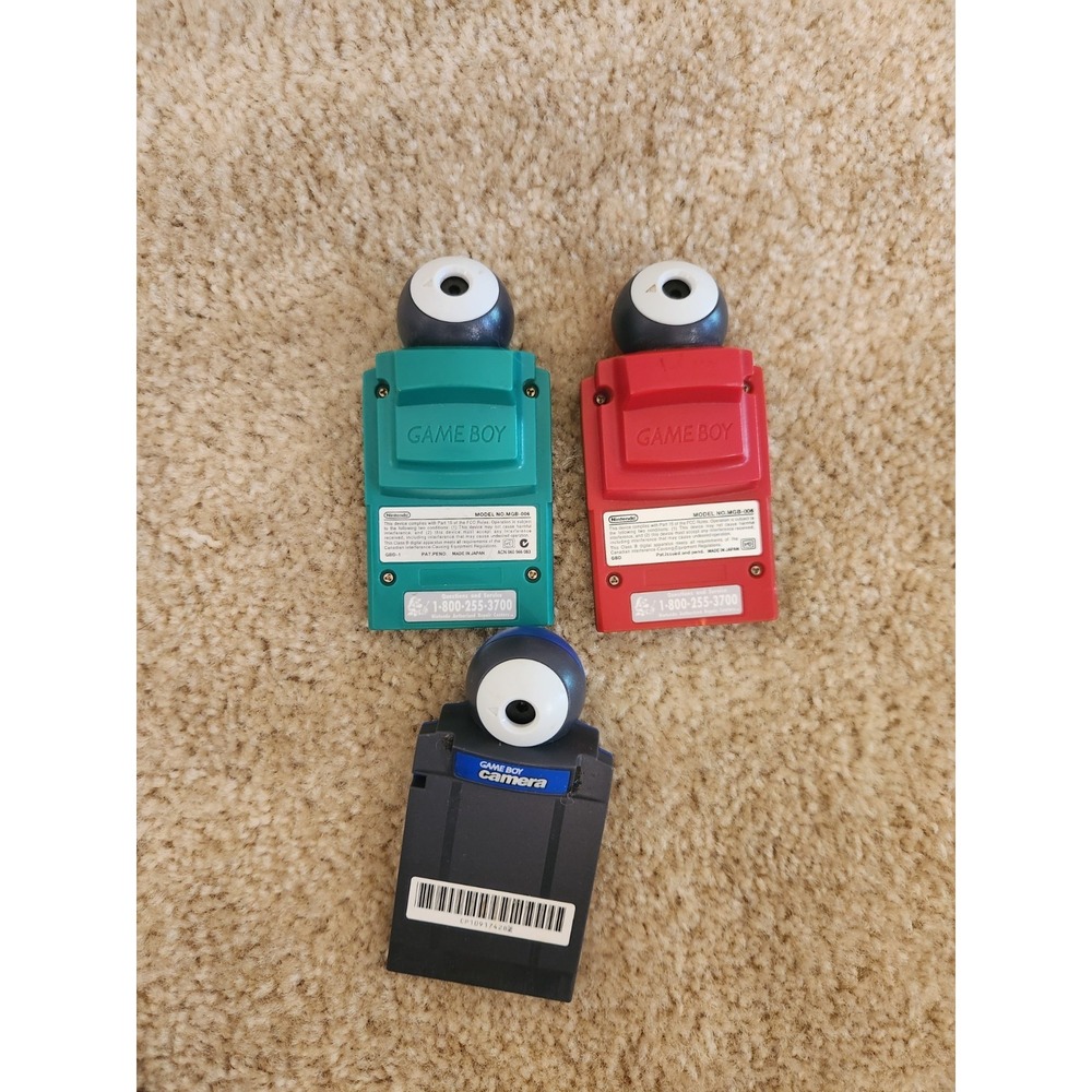 Nintendo Game Boy Camera Lot Of 3
